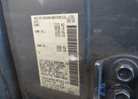 2011 Nissan Maxima 3.5 Sv z USA, uszkodzony, nr VIN 1N4AA5AP0BC804526